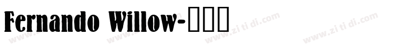 Fernando Willow字体转换
